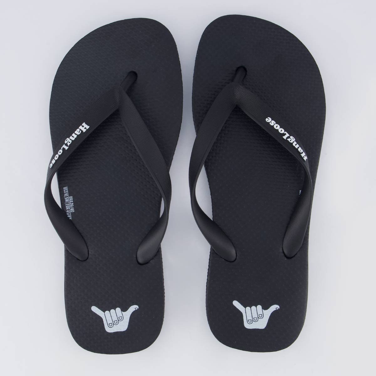 Chinelo Hang Loose Basic Preto Preto 1
