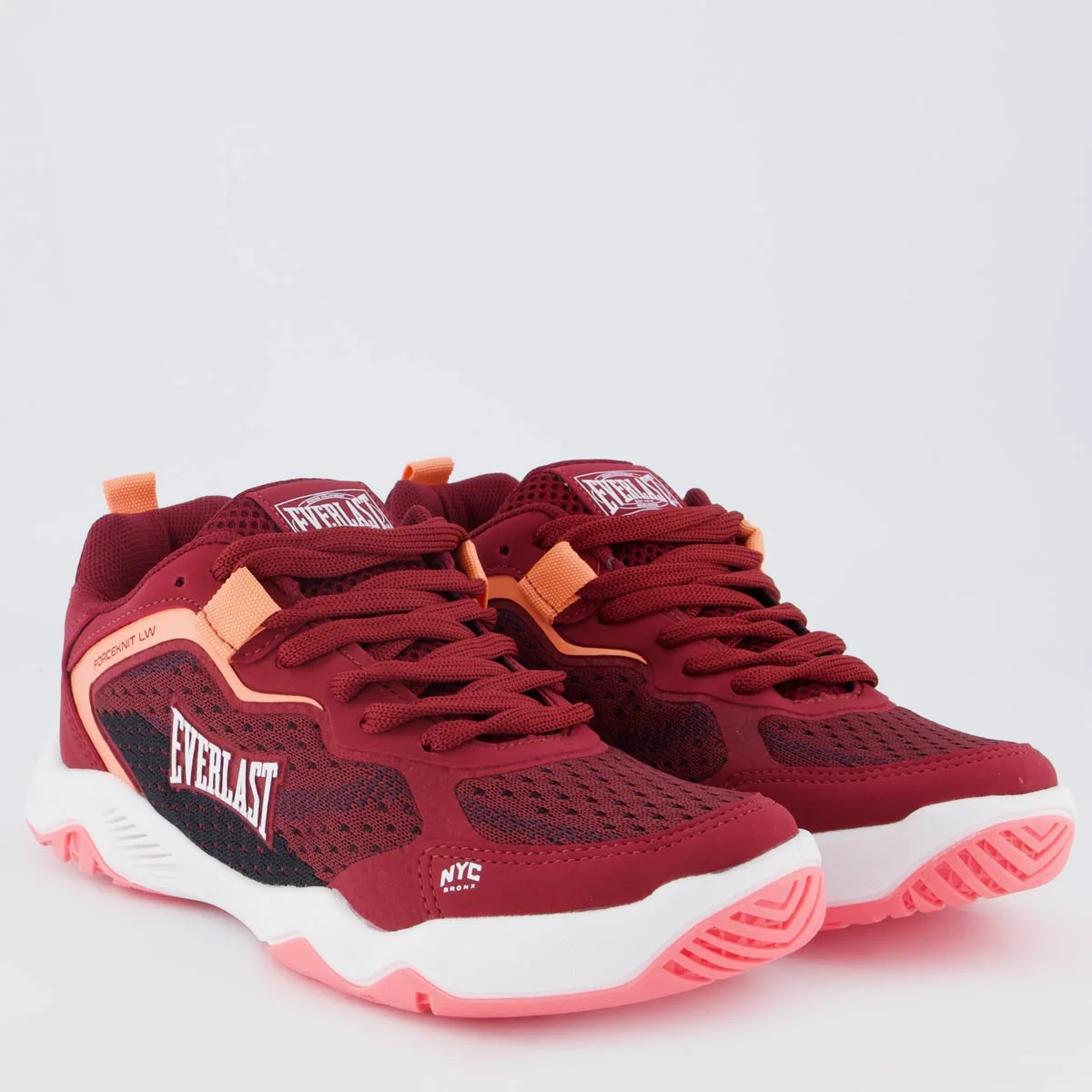 Tênis Everlast Forceknit Low Feminino Bordô Vermelho 2