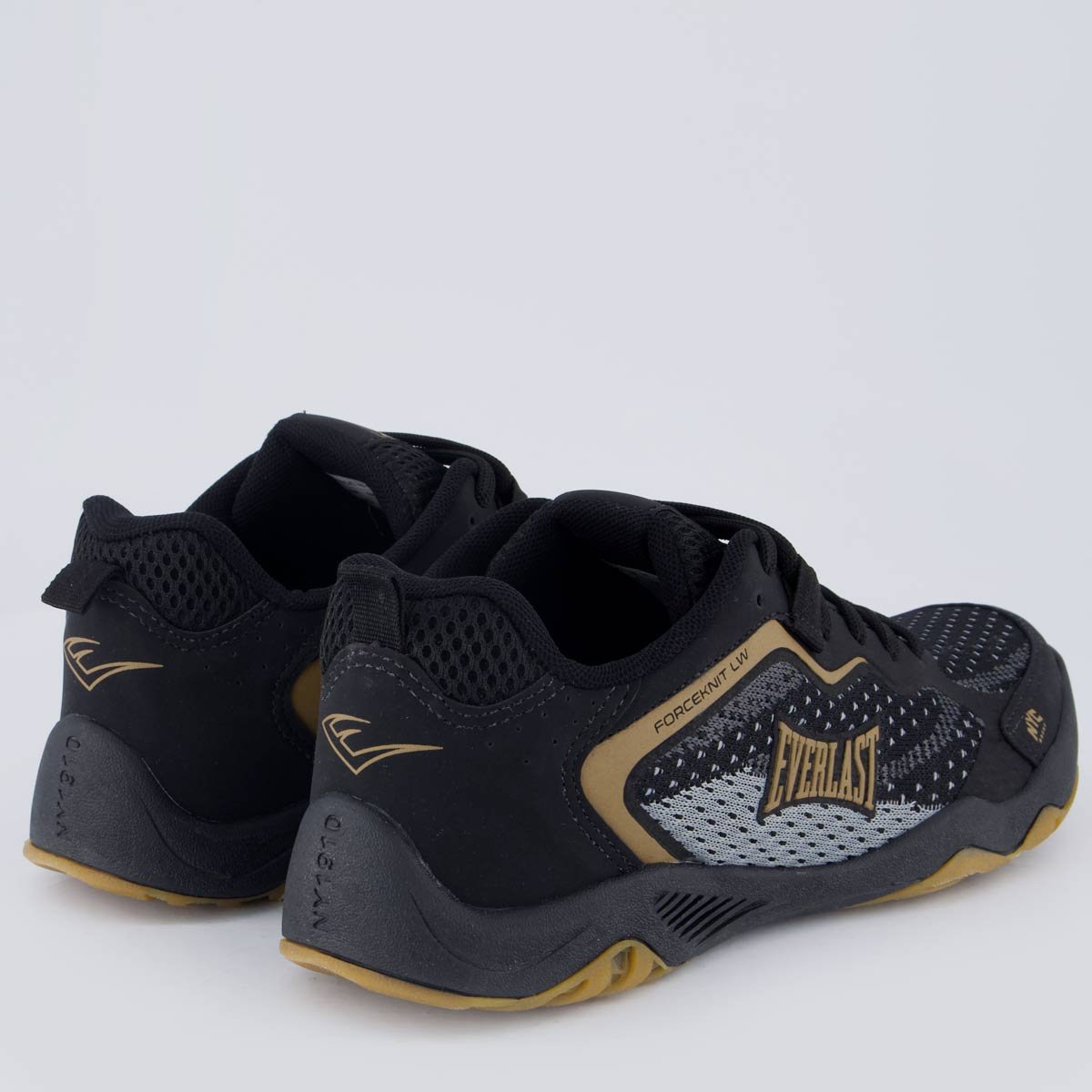 Tênis Everlast Forceknit Low Preto e Dourado Preto 3