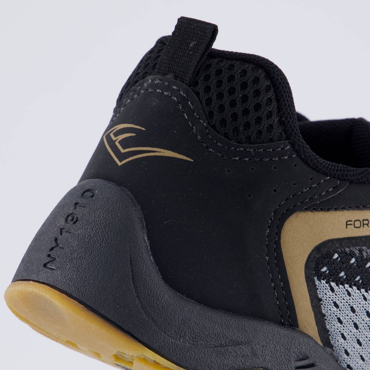 Tênis Everlast Forceknit Low Preto e Dourado Preto 6