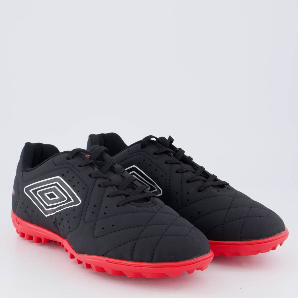 Chuteira Umbro Neo Striker Society I Preta e Vermelha Preto 2