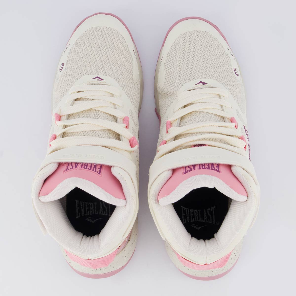 Tênis Everlast Monster 4 Feminino Off White e Rosa Bege 4