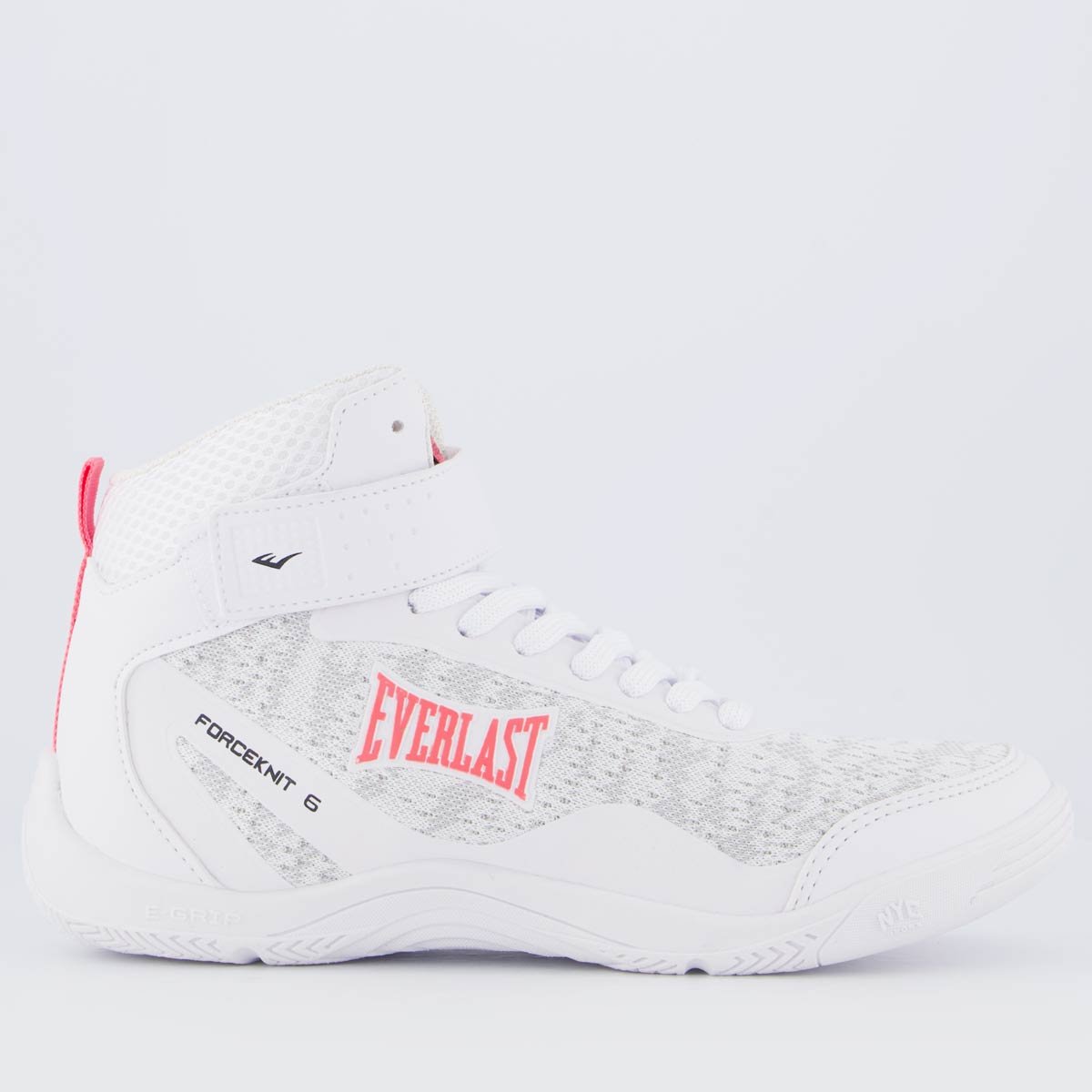 Tênis Everlast Forceknit 6 Feminino Branco e Rosa Branco 1