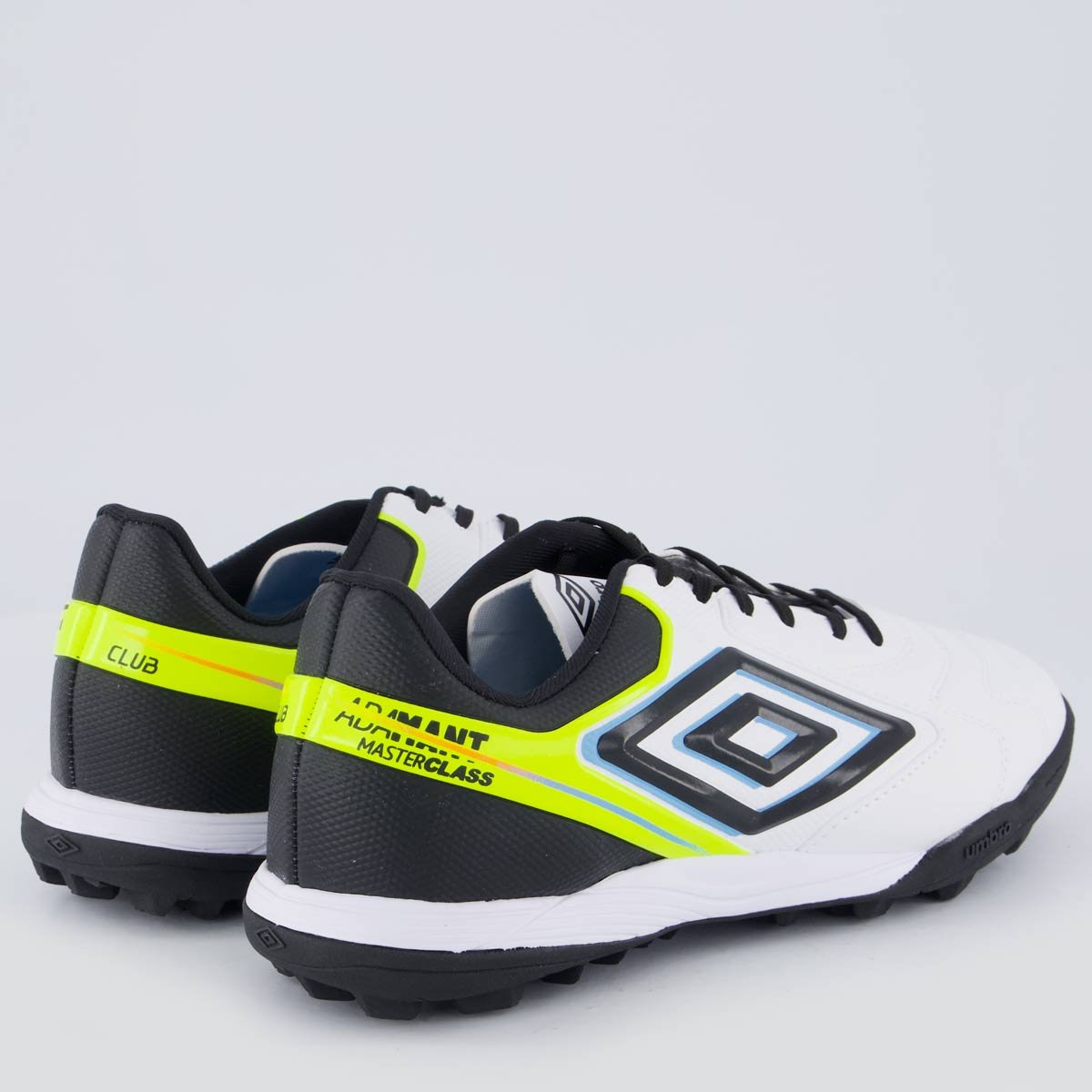 Chuteira Umbro Adamant Master Class Club Society Branca e Verde Branco 3