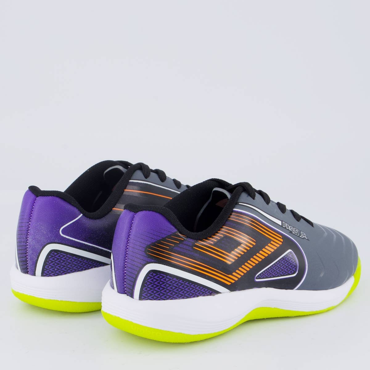 Chuteira Umbro Pro 5 Futsal Juvenil Cinza Escuro Cinza 3