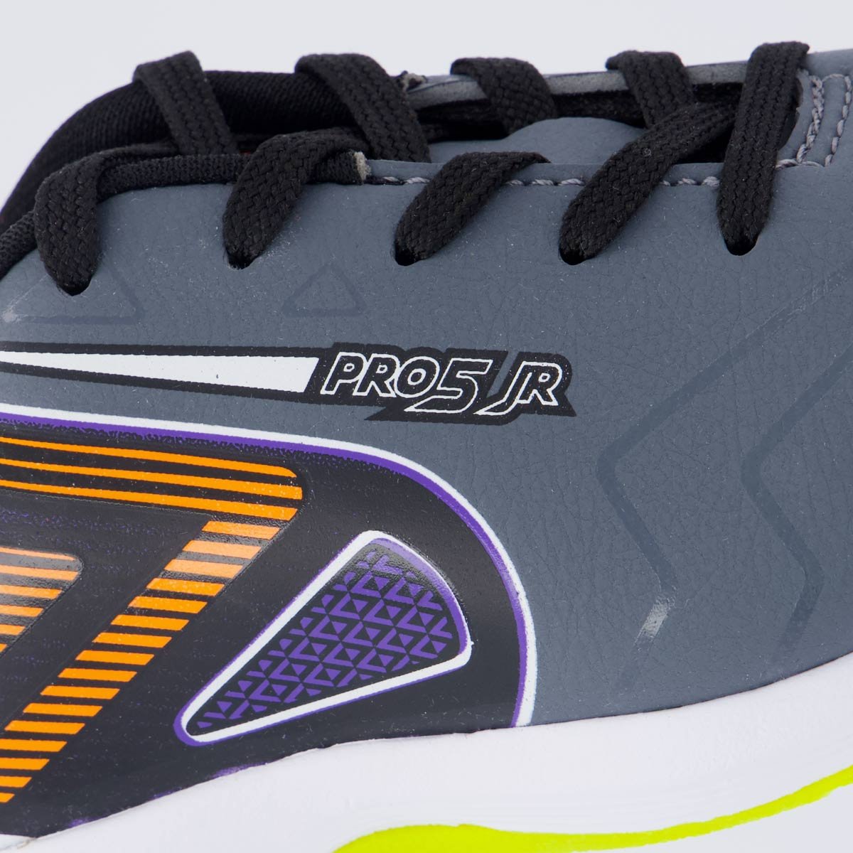 Chuteira Umbro Pro 5 Futsal Juvenil Cinza Escuro Cinza 7