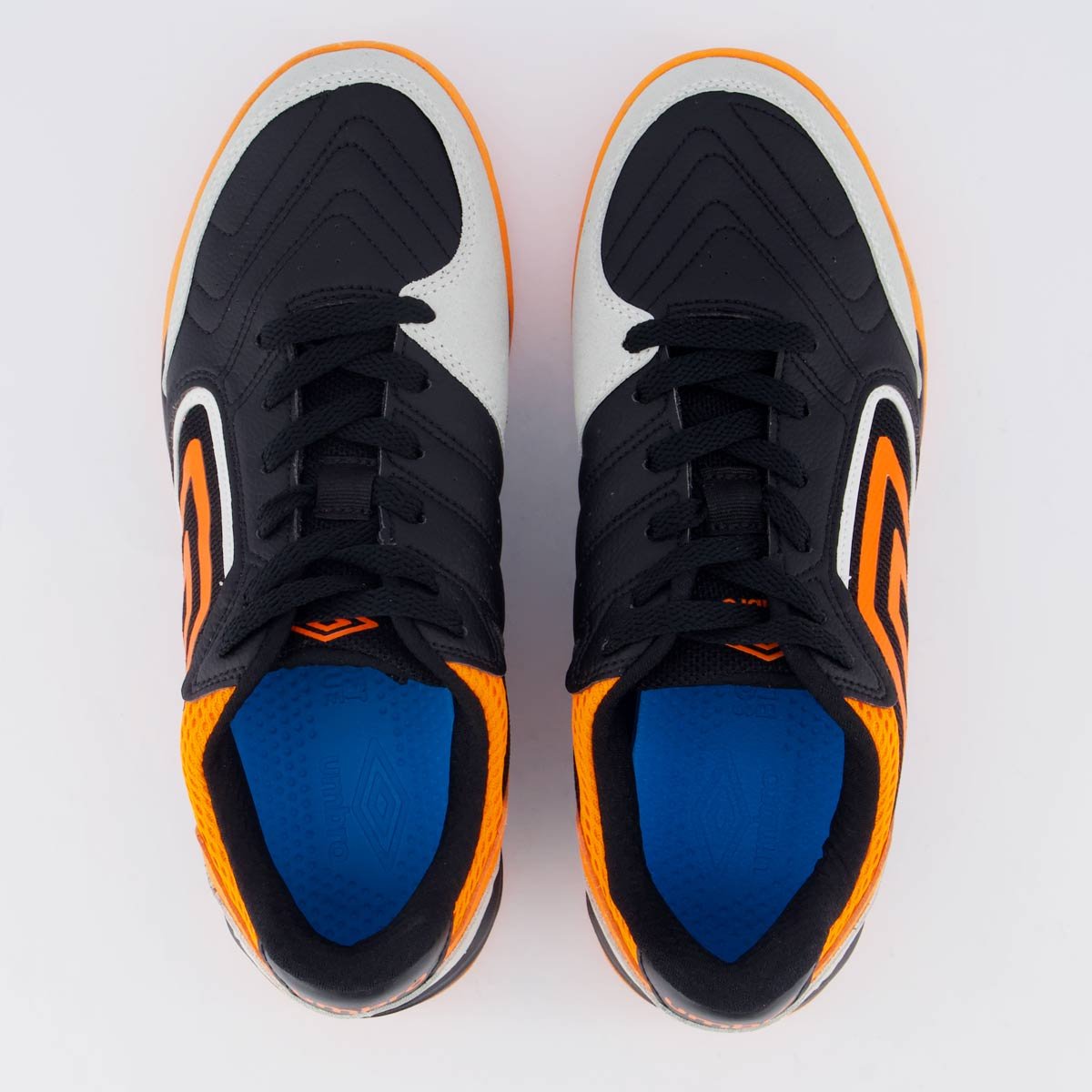 Chuteira Umbro Pro Challenge Uptake Futsal Preta e Laranja Preto/Laranja 4