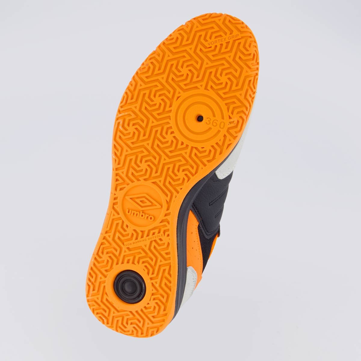 Chuteira Umbro Pro Challenge Uptake Futsal Preta e Laranja Preto/Laranja 5