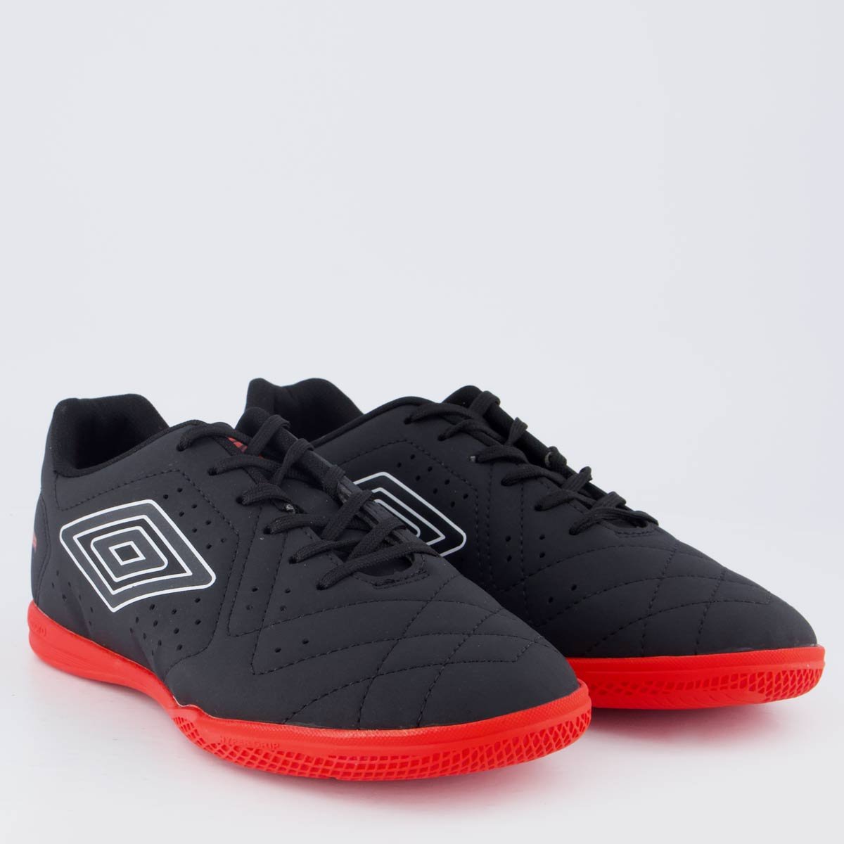 Chuteira Umbro Neo Striker Futsal I Preta e Vermelha Preto 2