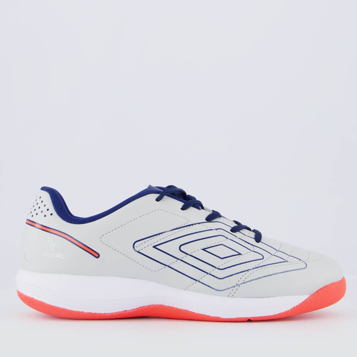 Chuteira Umbro BR Futsal Juvenil Cinza