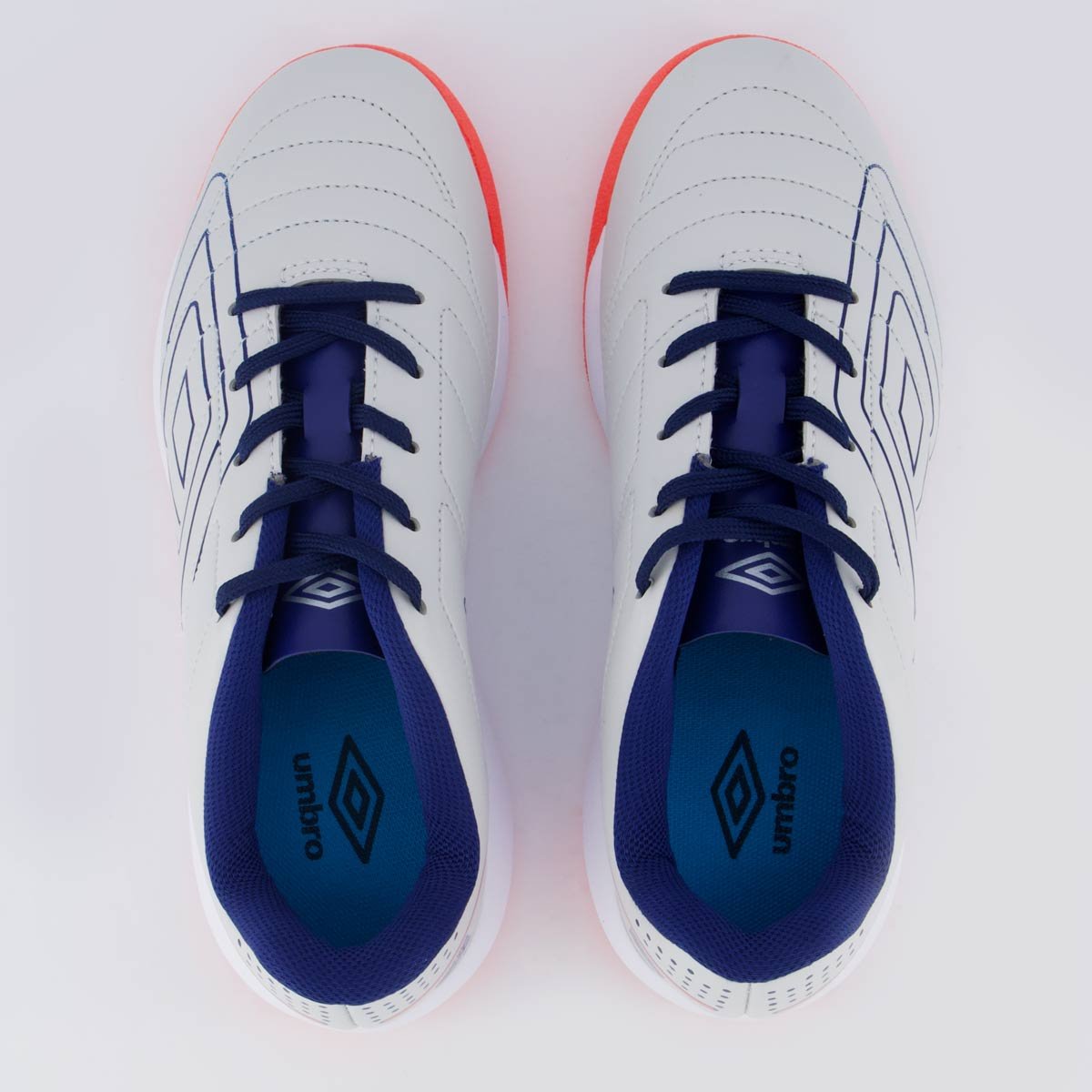 Chuteira Umbro BR Futsal Juvenil Cinza Branco 4