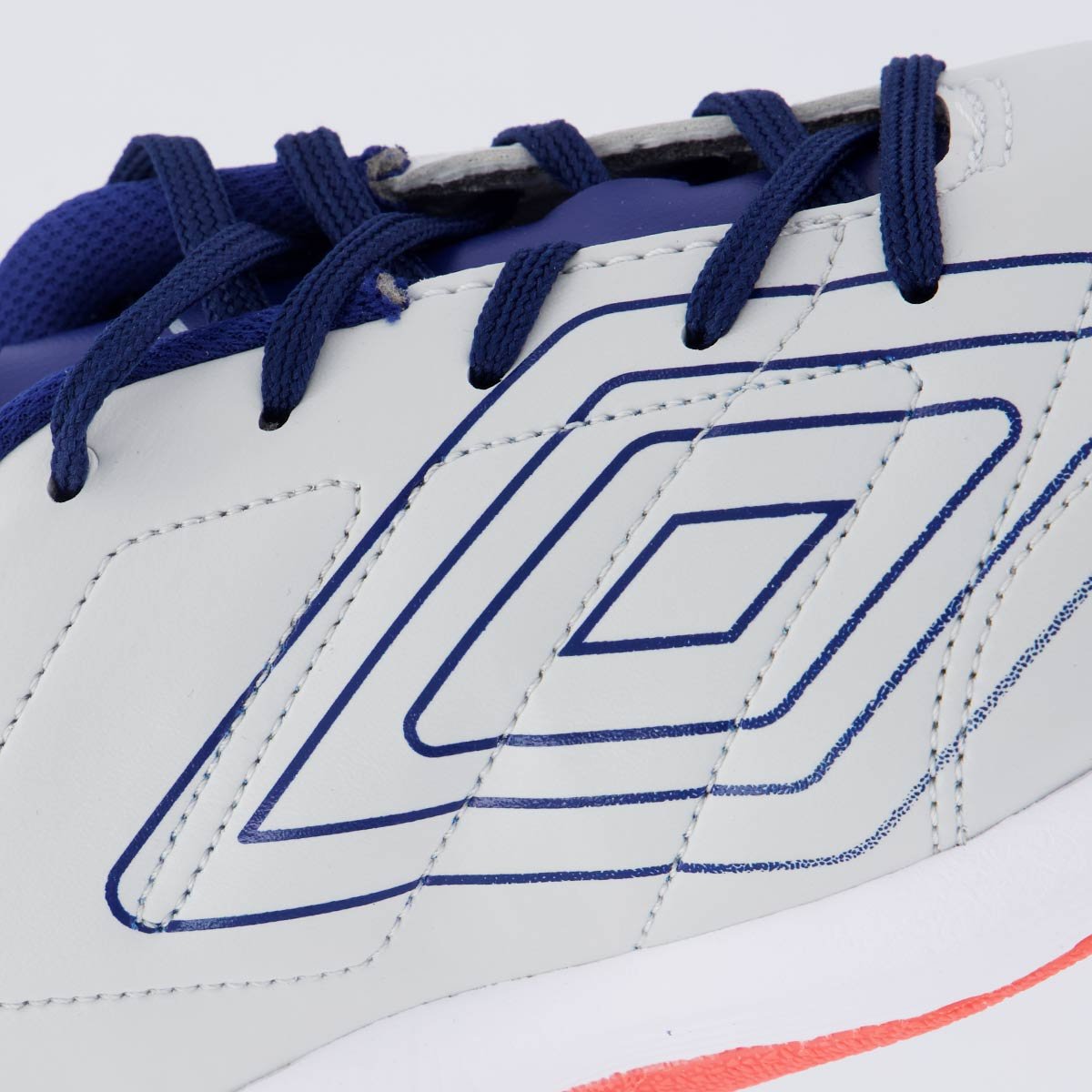 Chuteira Umbro BR Futsal Juvenil Cinza Branco 7