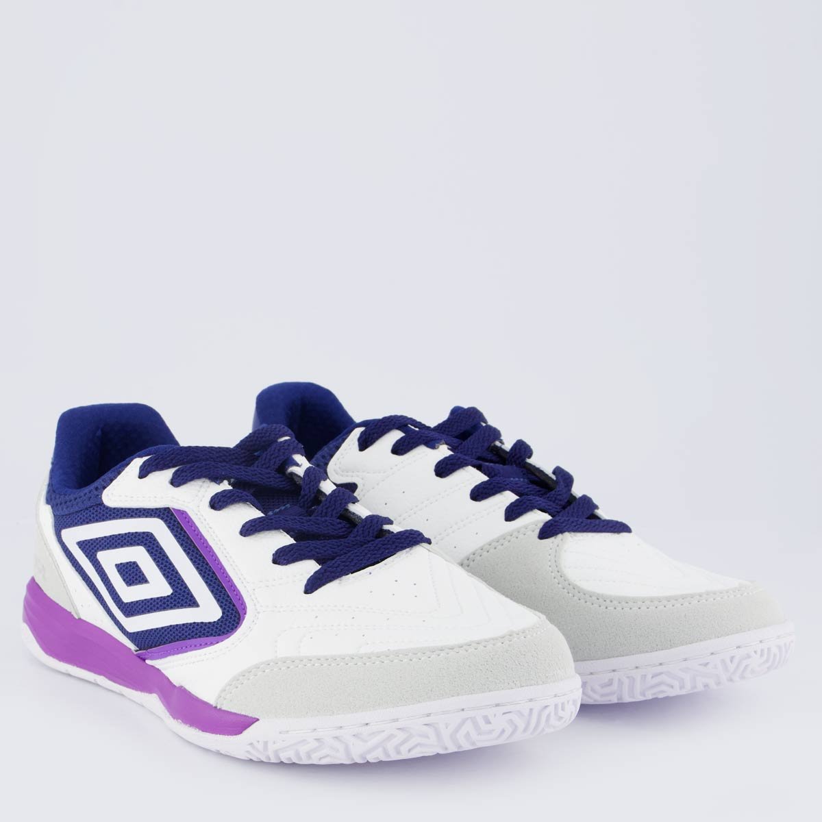 Chuteira Umbro Pro Challenge Uptake Futsal Branca Marinho Branco/Azul Marinho 2