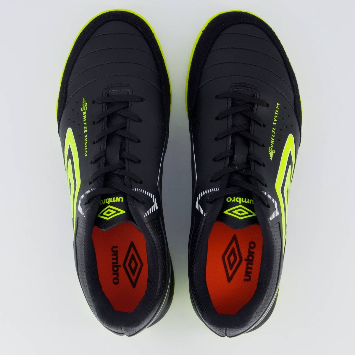Chuteira Umbro Neo-Comfort Futsal Preta Preto/Verde 4
