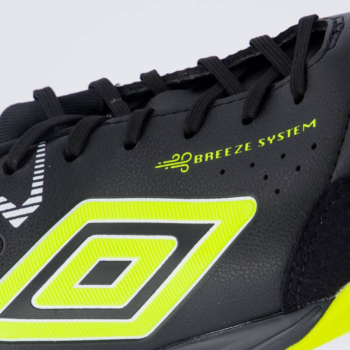Chuteira Umbro Neo-Comfort Futsal Preta Preto/Verde 7