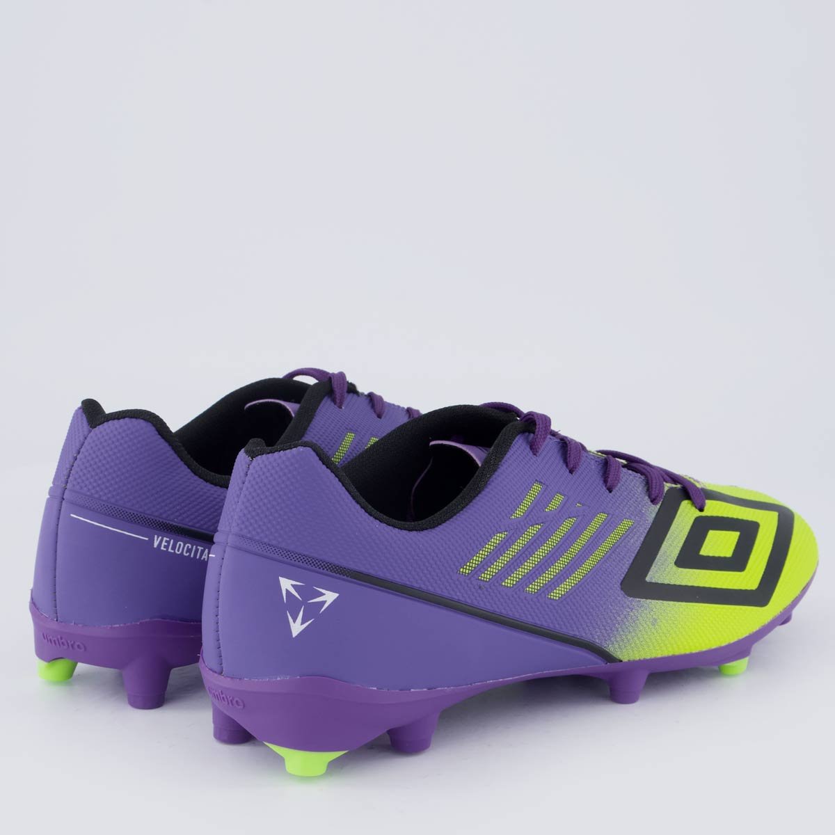 Chuteira Umbro Velocita Décimo Club Campo Roxa e Verde Roxo/Verde 3