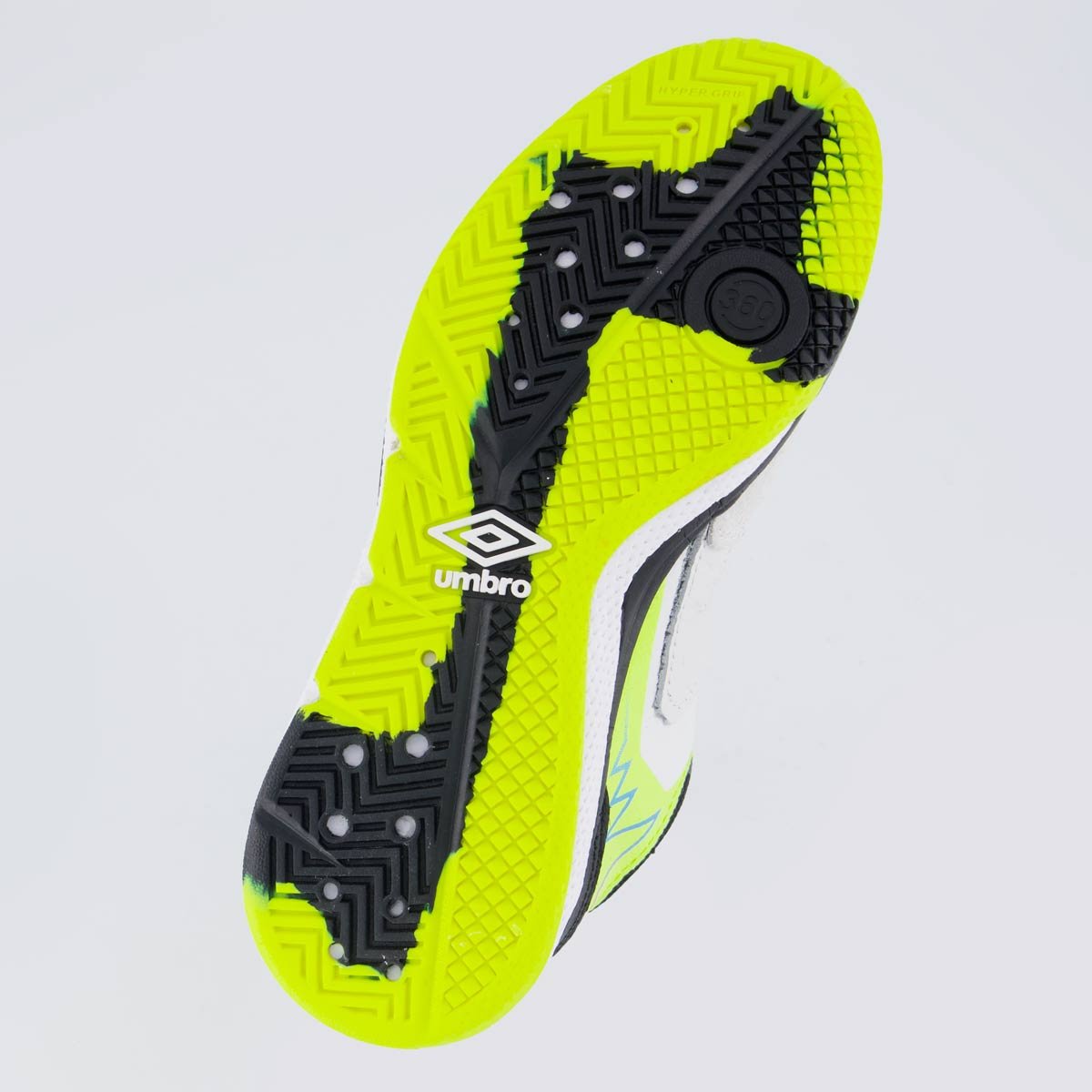 Chuteira Umbro Adamant Master Class Pro Bump Futsal Branca Branco/Verde 5