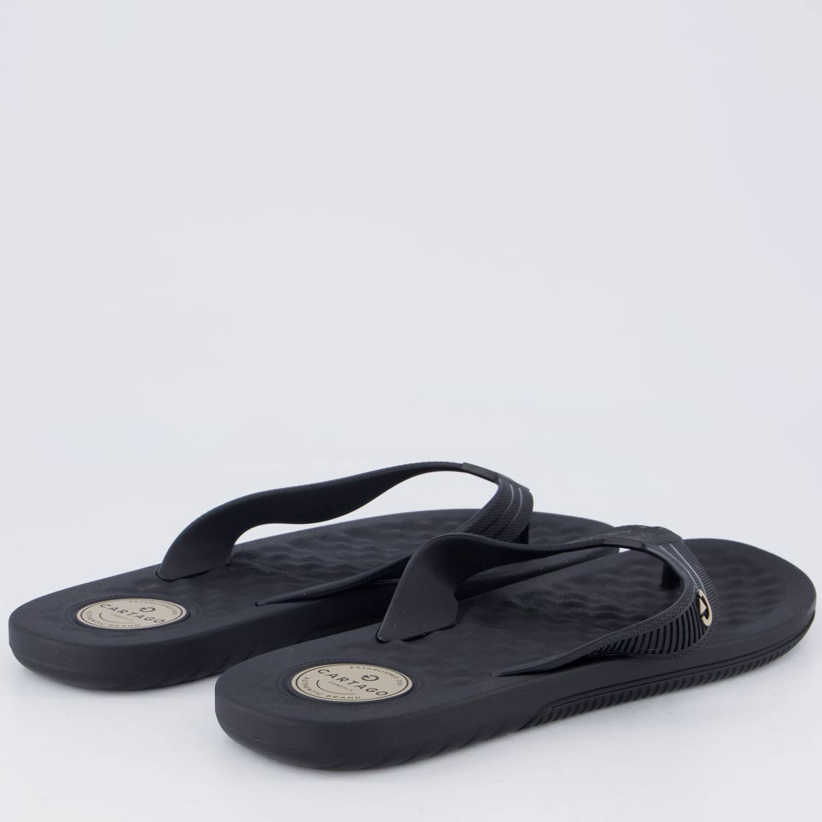 Chinelo Cartago Arizona Light Preto Preto 4