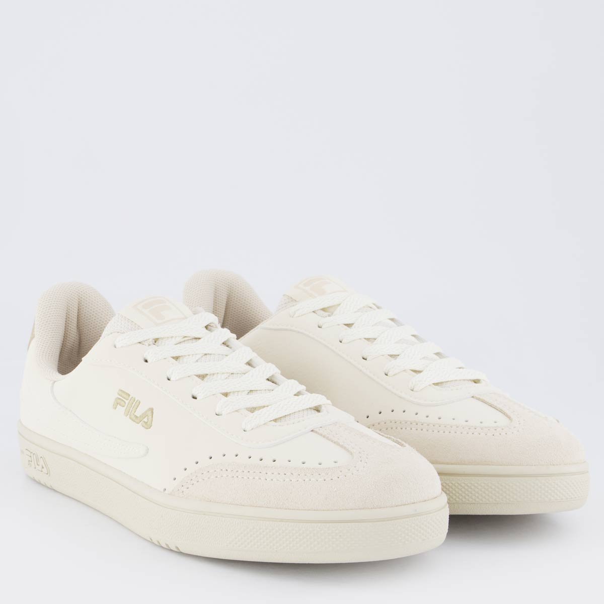 Tênis Fila Court 80 Feminino Bege Bege 2