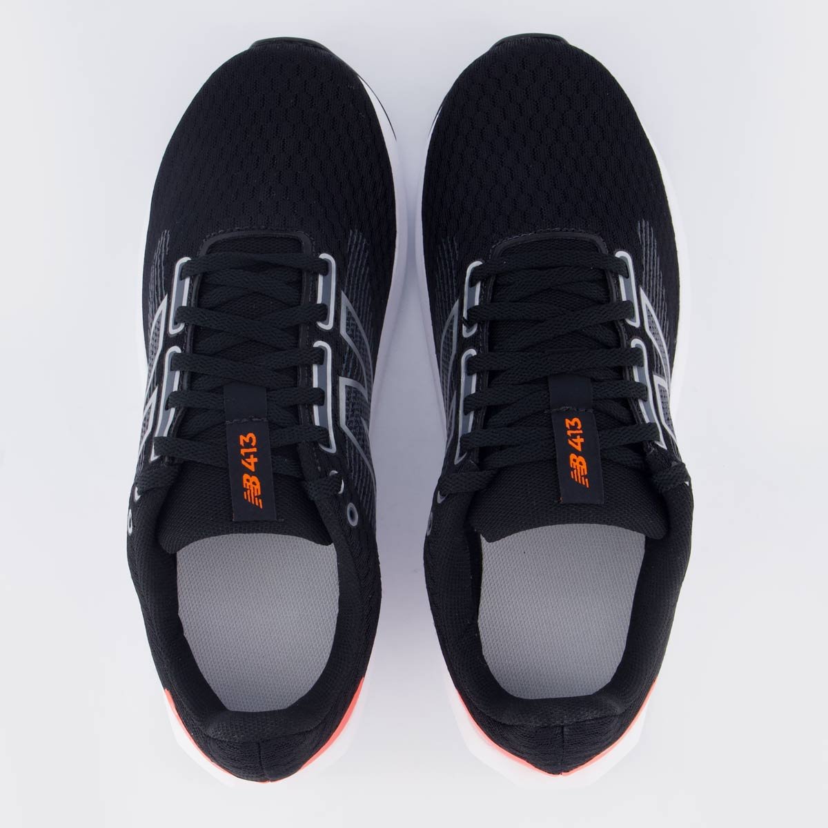 Tênis New Balance 413 V3 Preto e Coral Preto 4