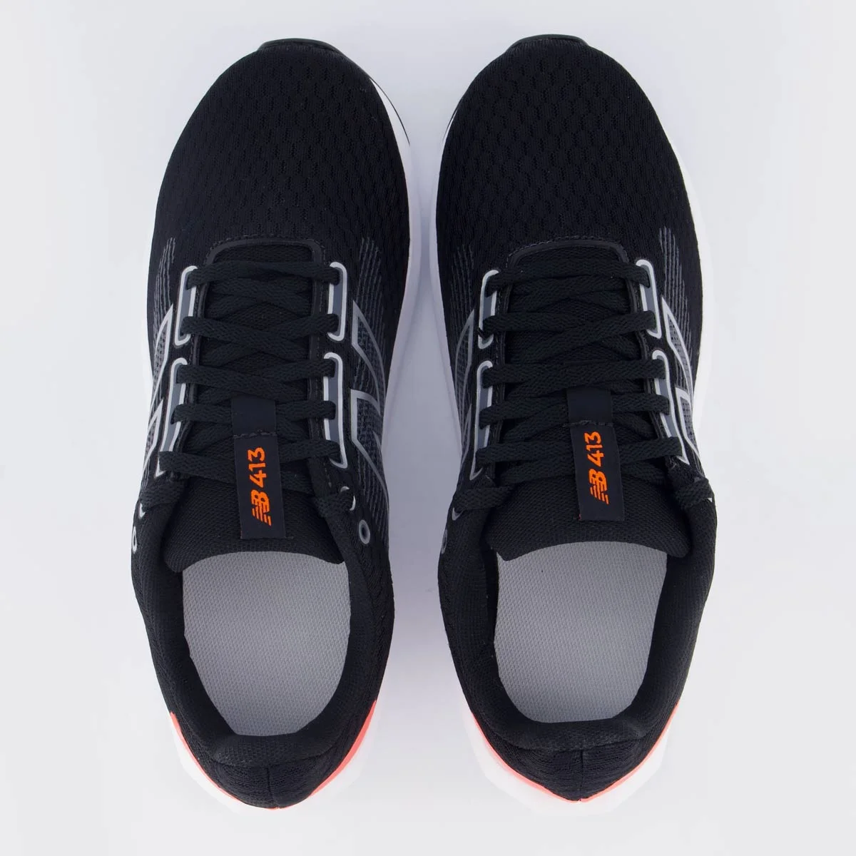 Tênis New Balance 413 V3 Preto e Coral Preto 4