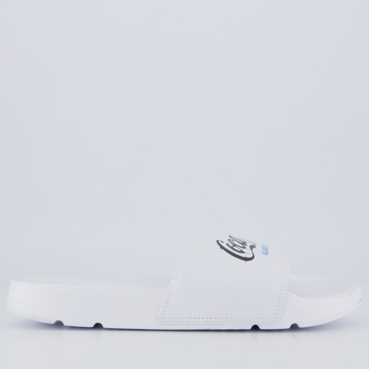 Chinelo Coca Cola Slide Graff Branco Branco 2