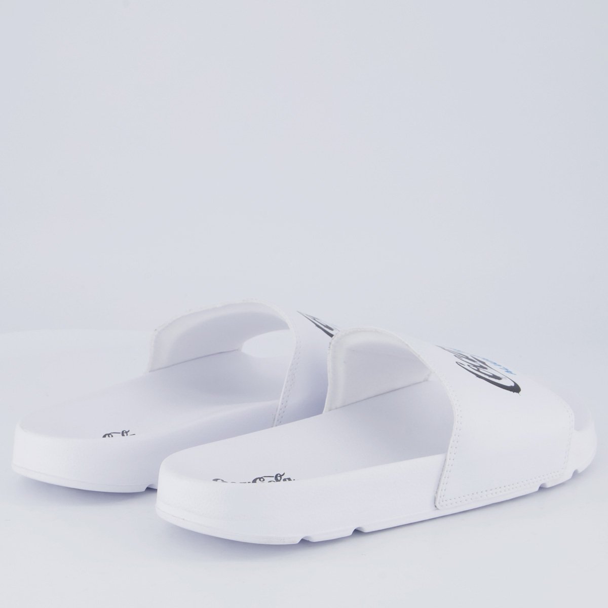 Chinelo Coca Cola Slide Graff Branco Branco 4