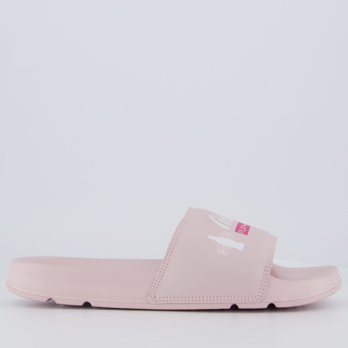 Chinelo Coca Cola Slide Wave Play Feminino Rosa Rosa 2