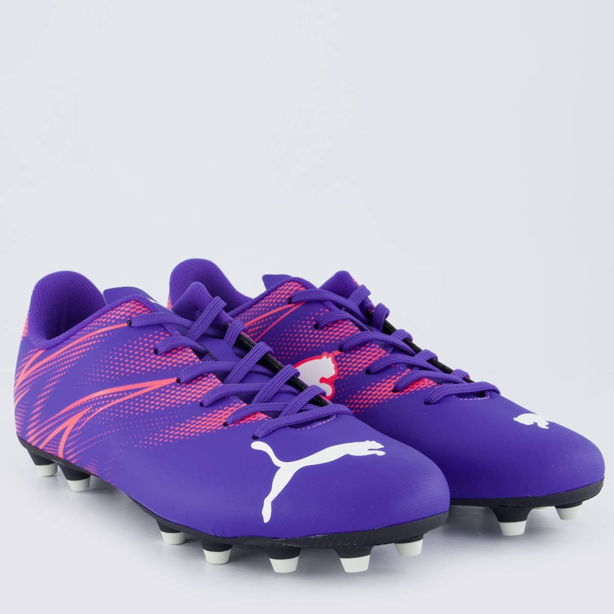 Chuteira Puma Attacanto FG/AG BDP Campo Roxa Roxo 2