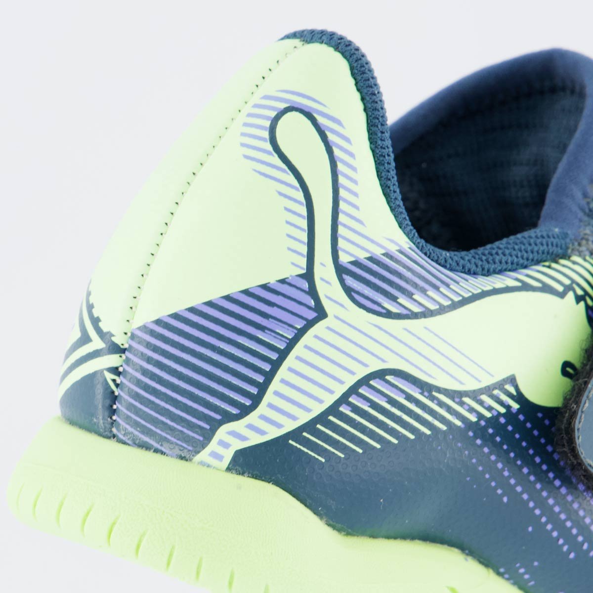 Chuteira Puma Future 7 Play IT V PS Juvenil Futsal Azul e Verde Verde 6