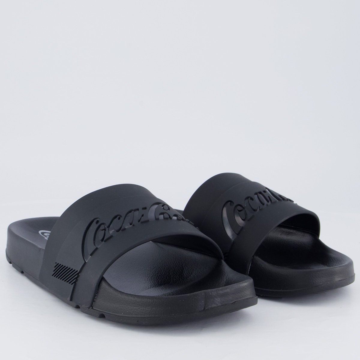 Chinelo Coca Cola Injetado Slide Elevate Preto Preto 3