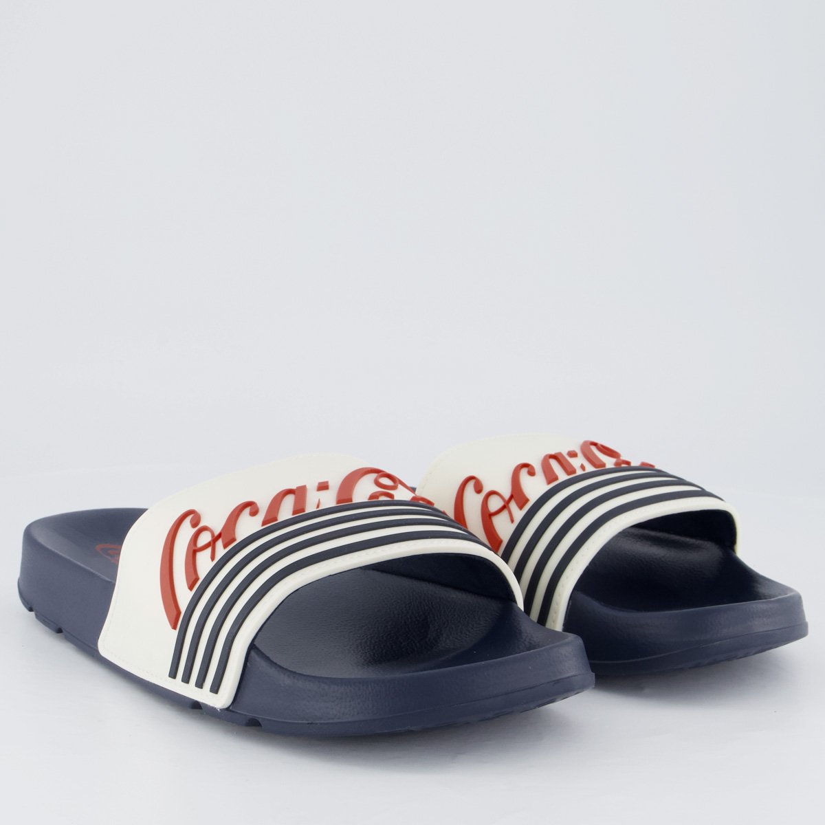 Chinelo Coca Cola Slide Motion Marinho e Off White Off White 3