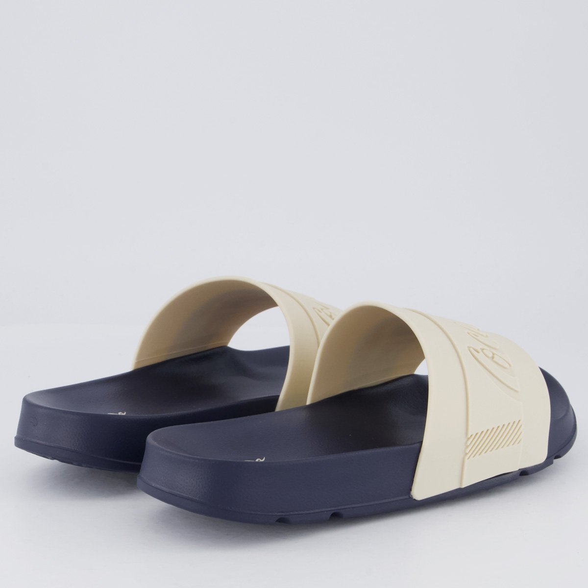 Chinelo Coca Cola Injetado Slide Elevate Marinho e Bege Bege 4