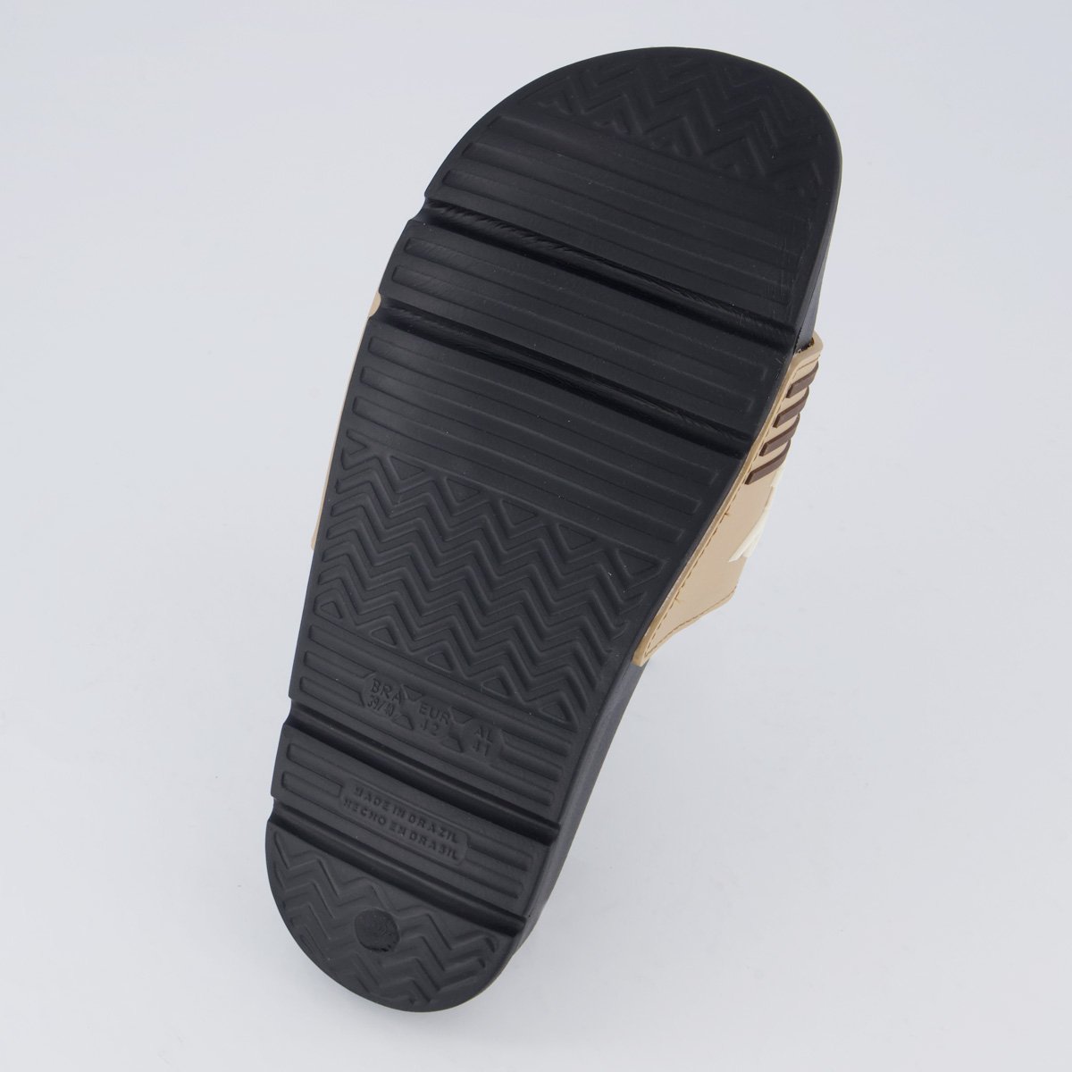 Chinelo Coca Cola Slide Motion Preto e Bege Marrom 5