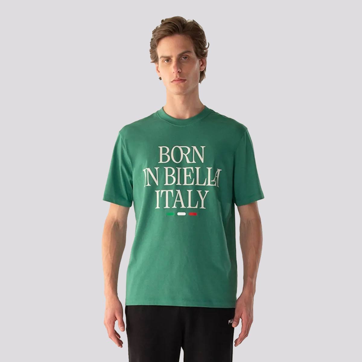Camiseta Fila Comfort Born In Biella Letter Verde