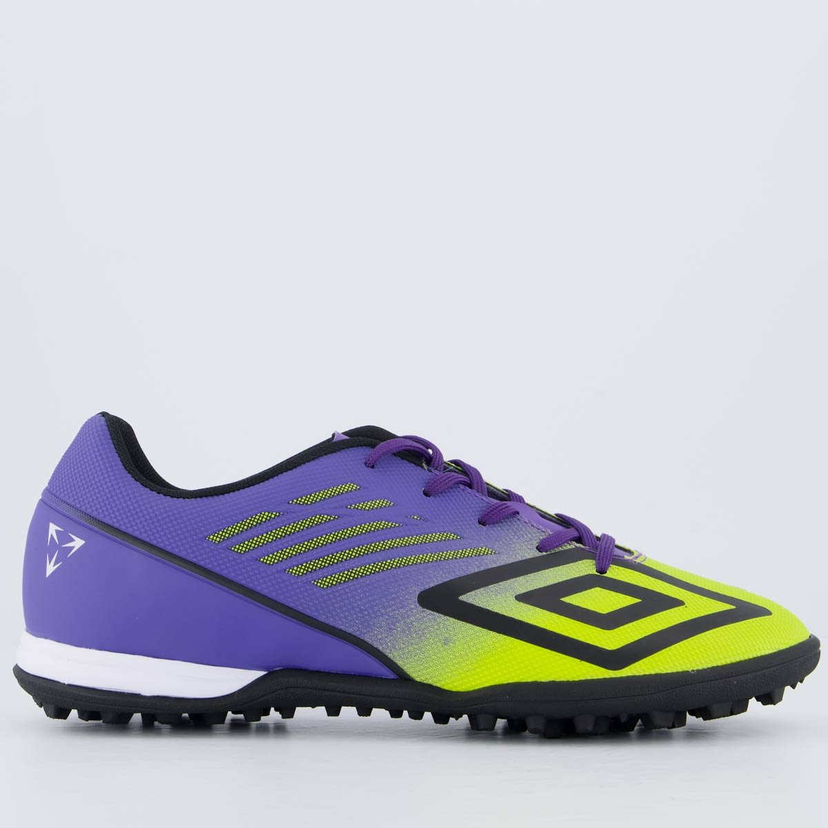 Chuteira Umbro Velocita Décimo Club Society Verde e Roxa