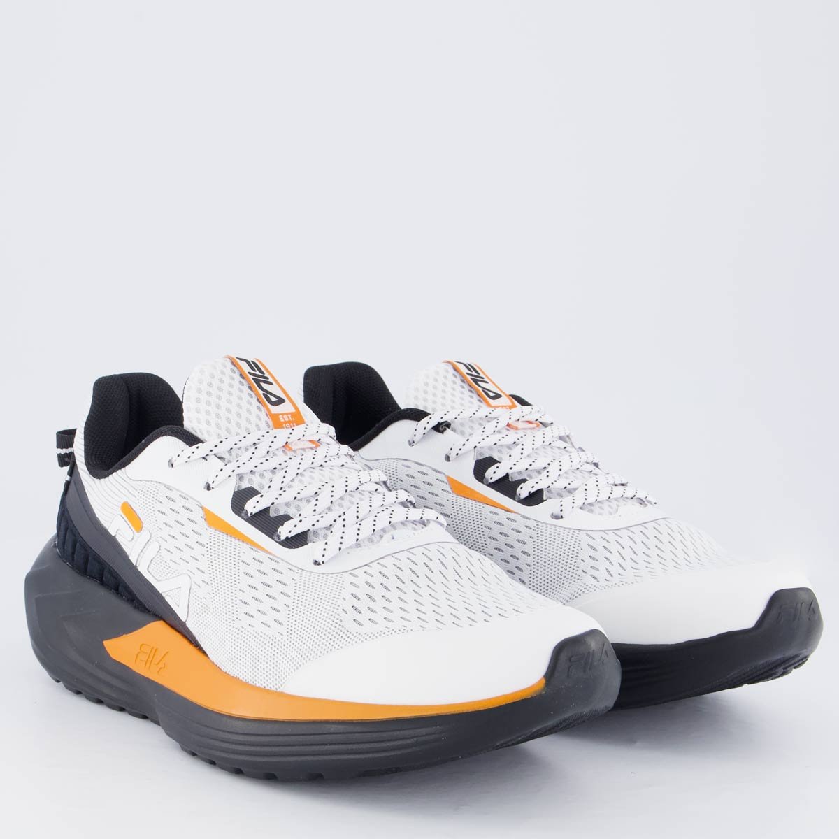 Tênis Fila Diffusion Branco e Preto Branco 2