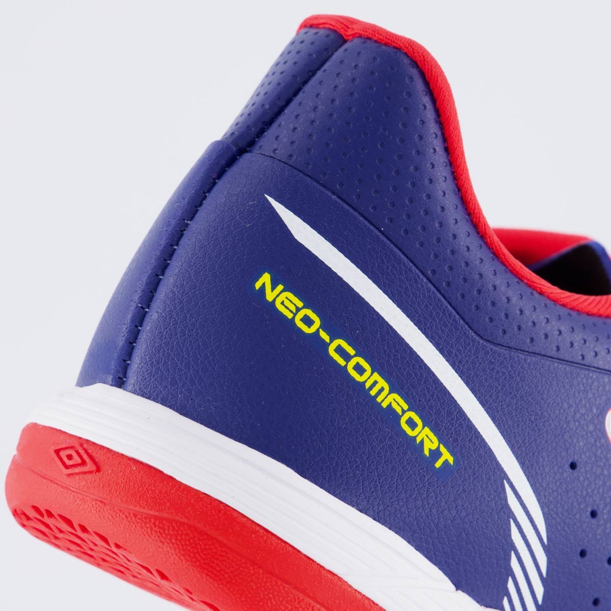 Chuteira Umbro Neo-Comfort Futsal Marinho e Vermelho Azul 6