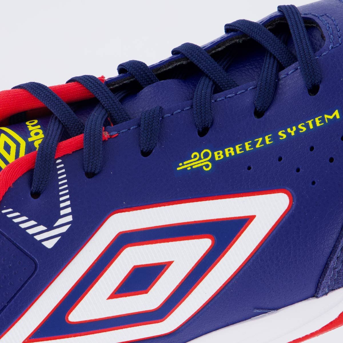 Chuteira Umbro Neo-Comfort Futsal Marinho e Vermelho Azul 7