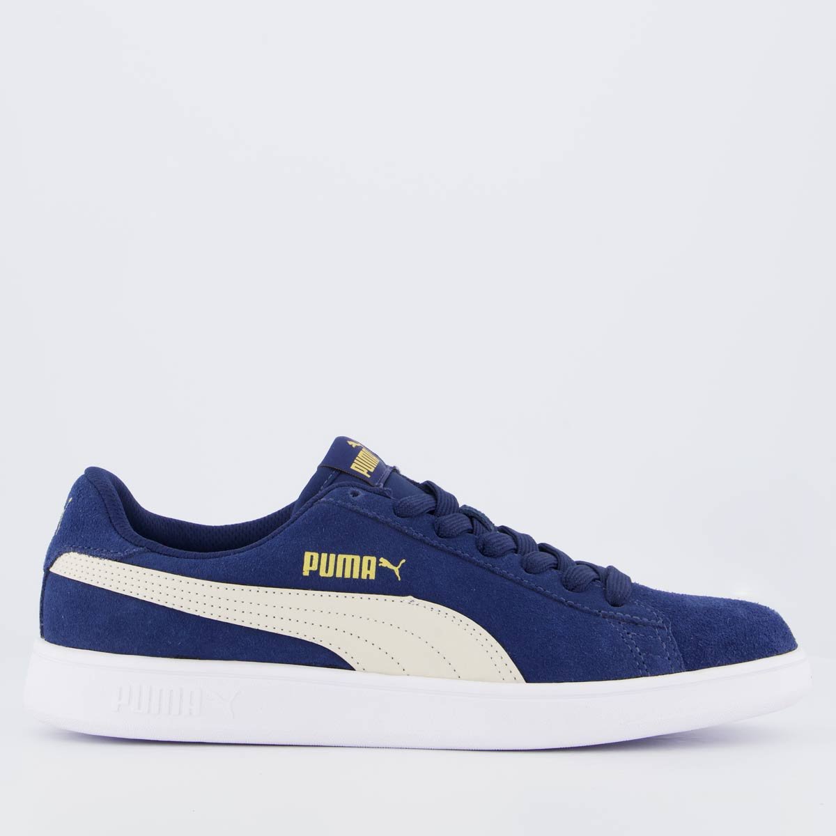 Tênis Puma Smash V3 BDP Azul Marinho e Dourado Azul 1