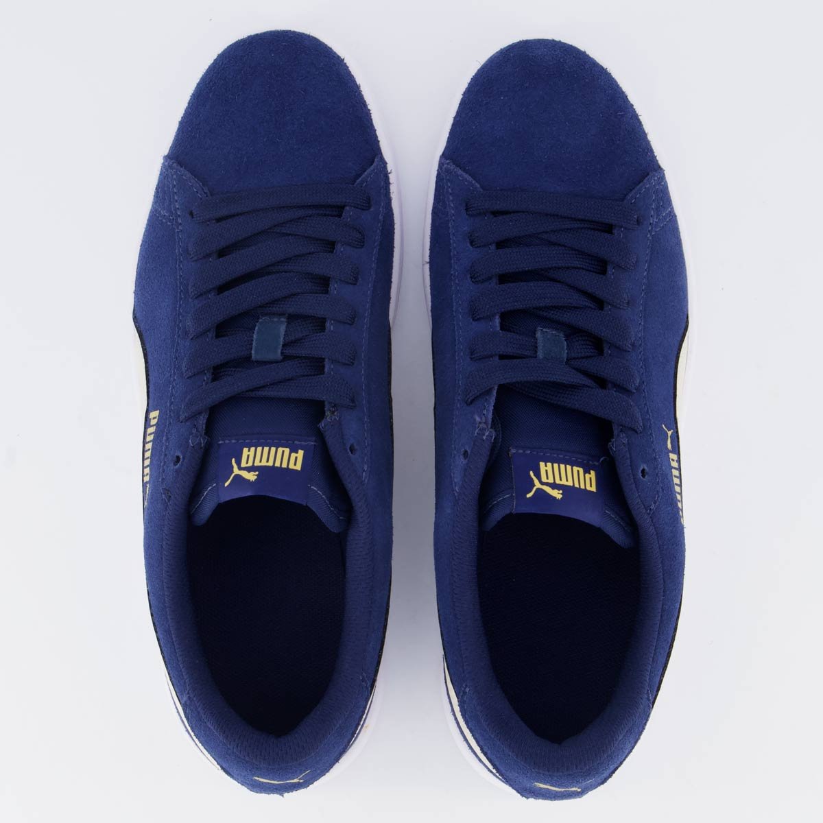 Tênis Puma Smash V3 BDP Azul Marinho e Dourado Azul 4