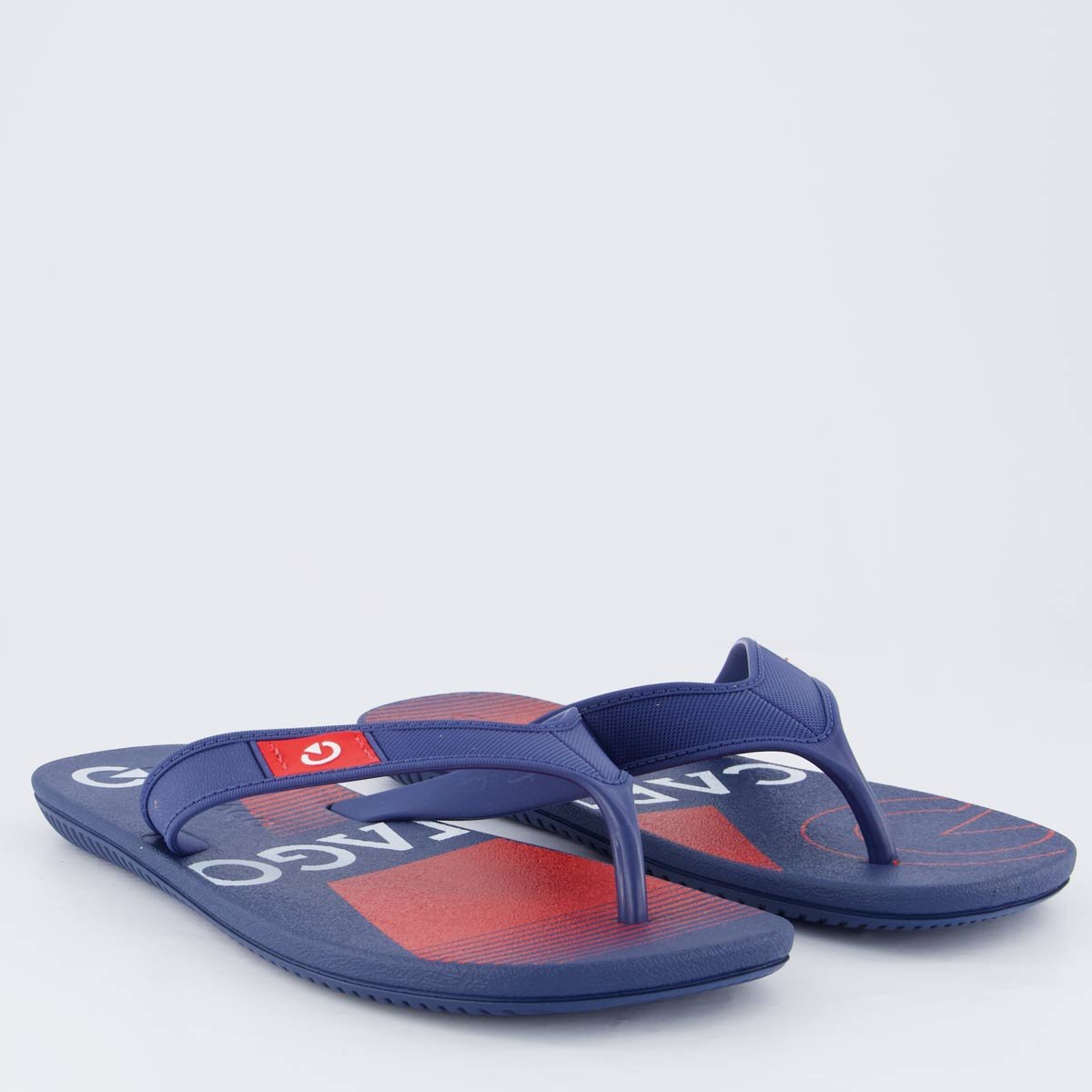 Chinelo Cartago Dakar Marinho e Vermelho Azul Marinho 3