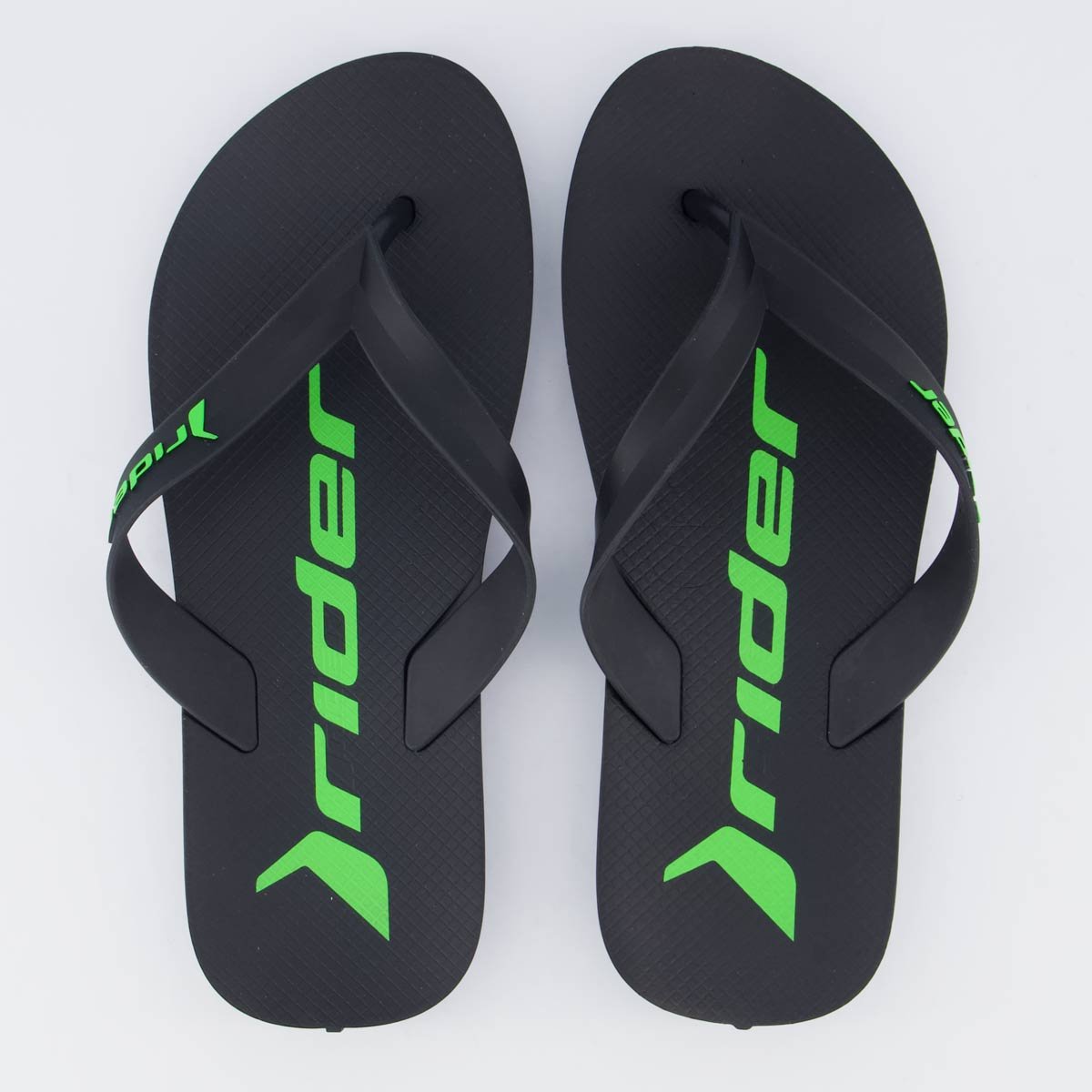 Chinelo Rider Feel Preto e Verde Preto 1