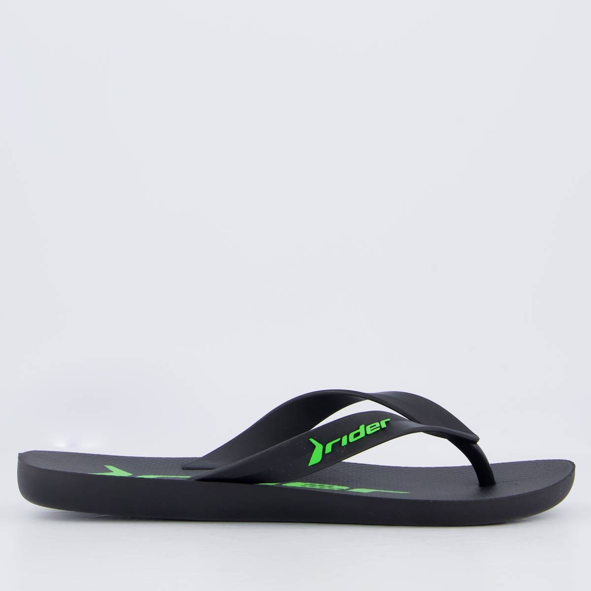 Chinelo Rider Feel Preto e Verde Preto 2