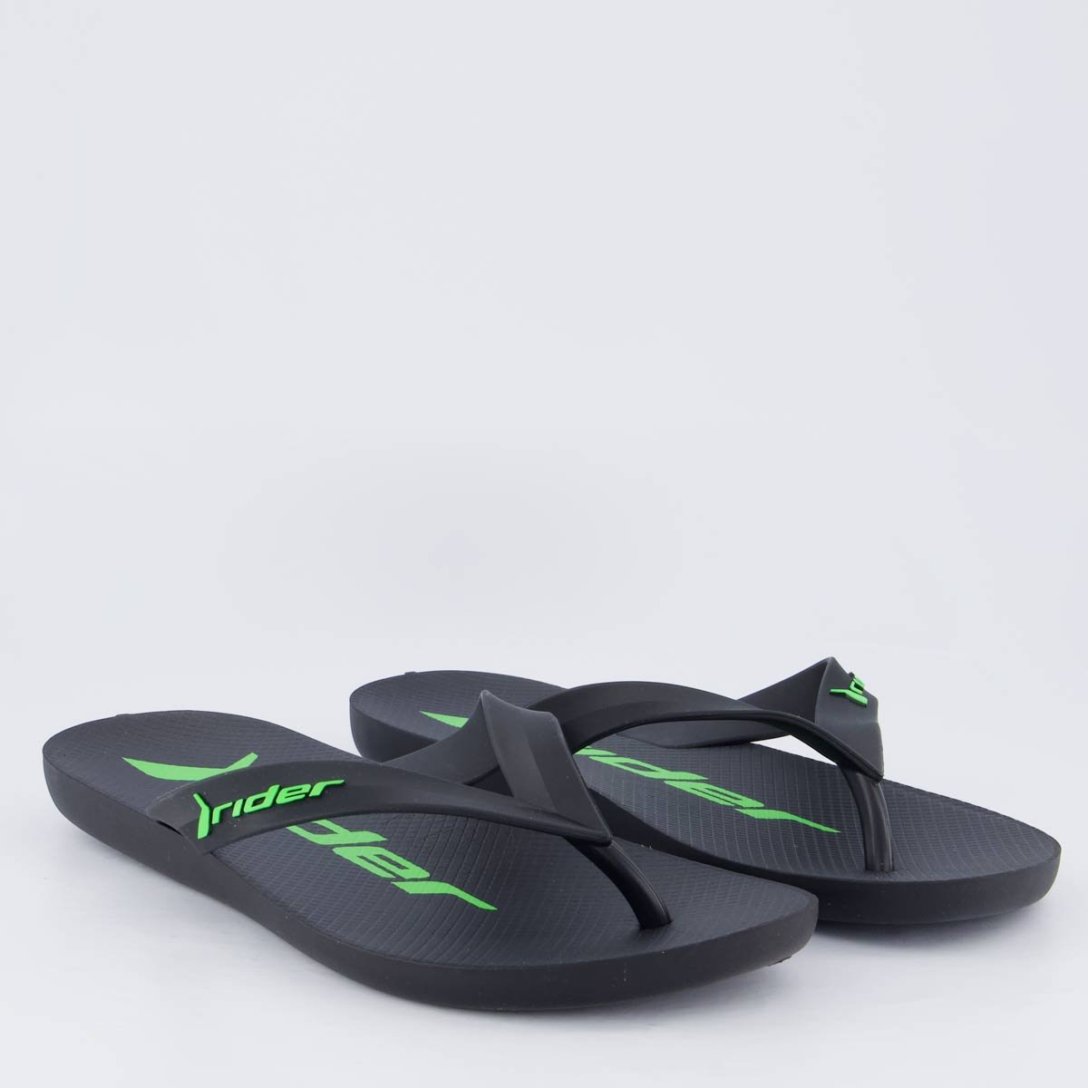 Chinelo Rider Feel Preto e Verde Preto 3