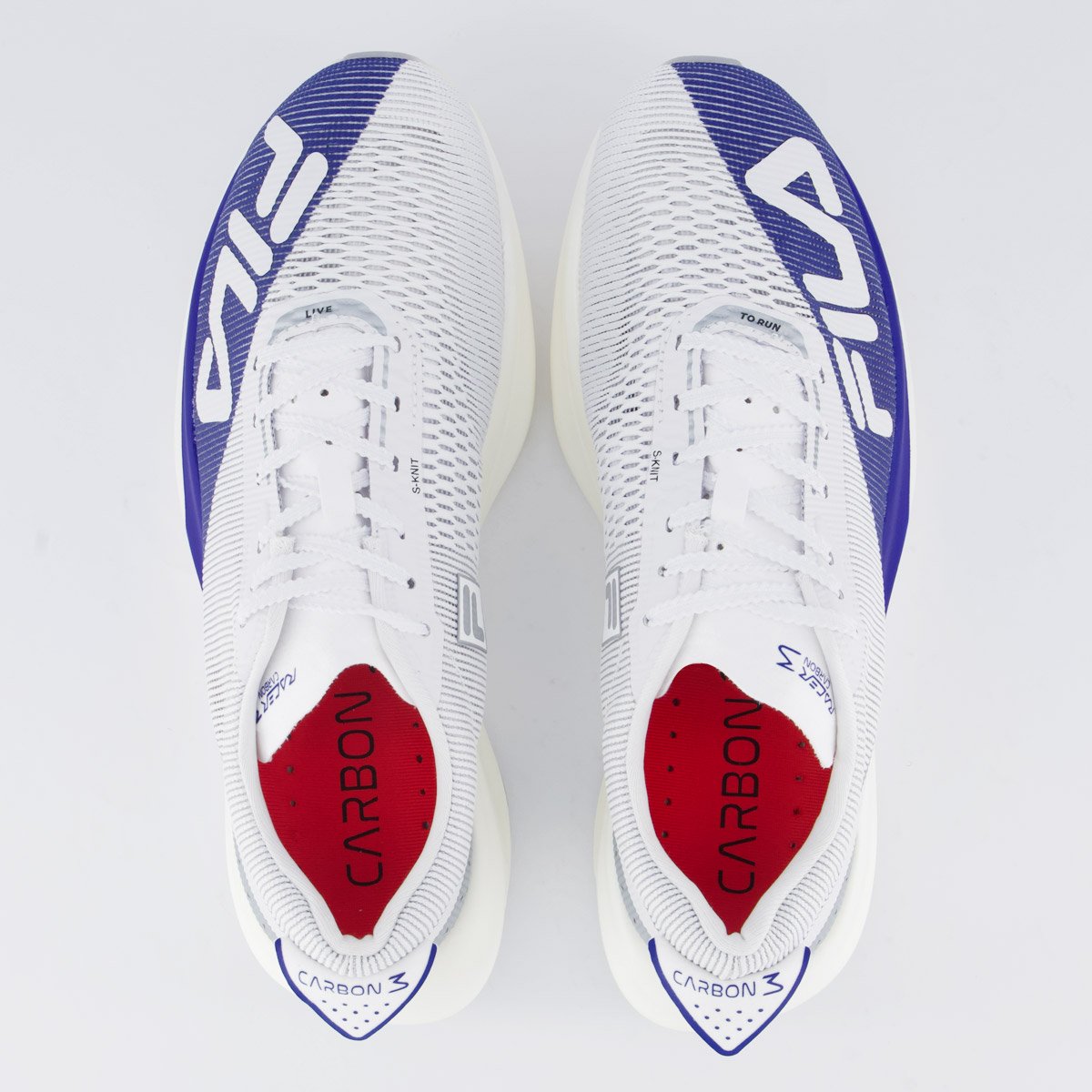 Tênis Fila Racer Carbon 3 Branco e Azul Branco/Azul 4
