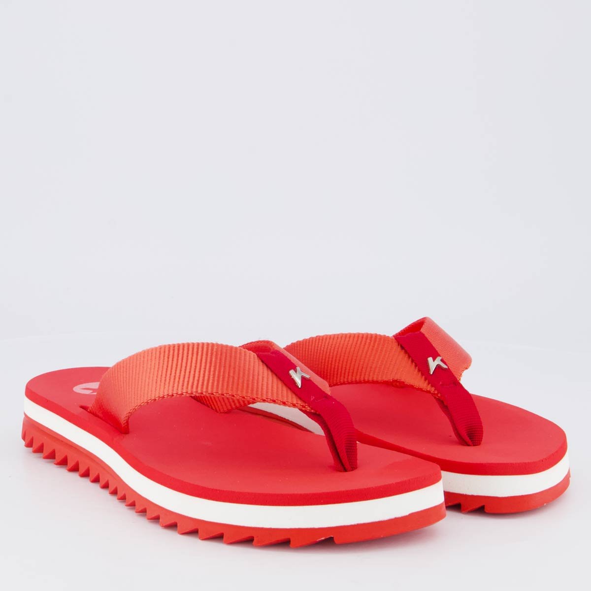 Chinelo Kenner Kyra Pro Feminino Vermelho Vermelho 3