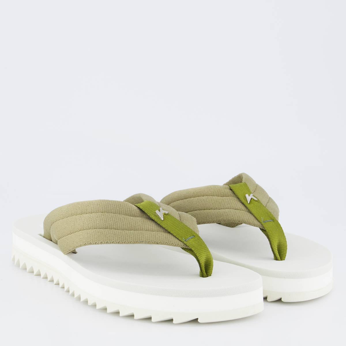 Chinelo Kenner Kyra Pro Feminino Verde e Off White Verde 3