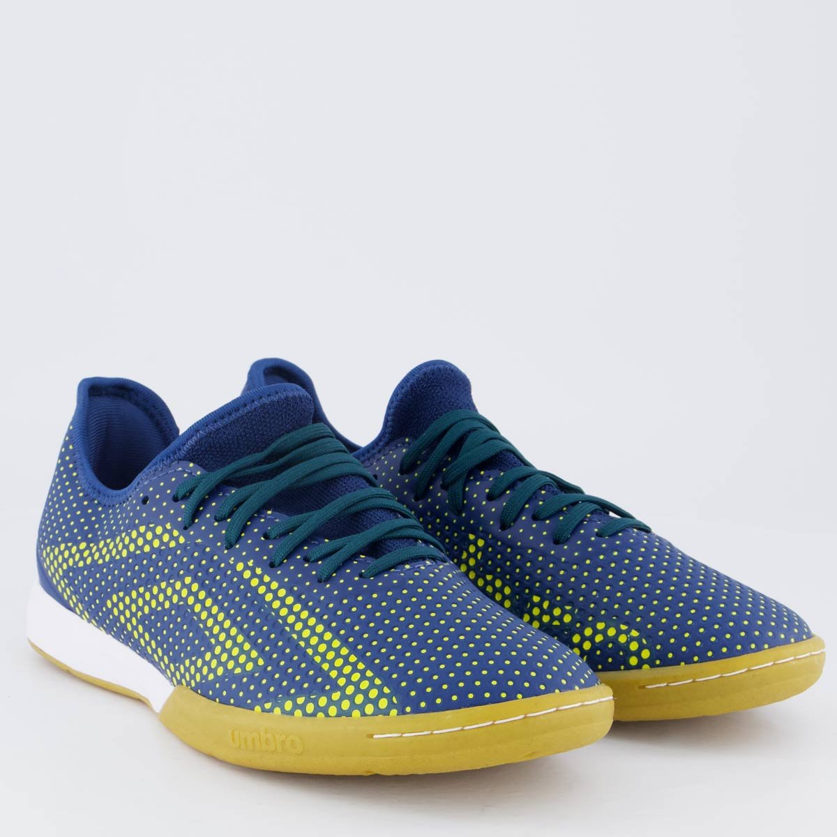 Chuteira Umbro Velocita LX Club Futsal Marinho e Amarela Azul Marinho 2