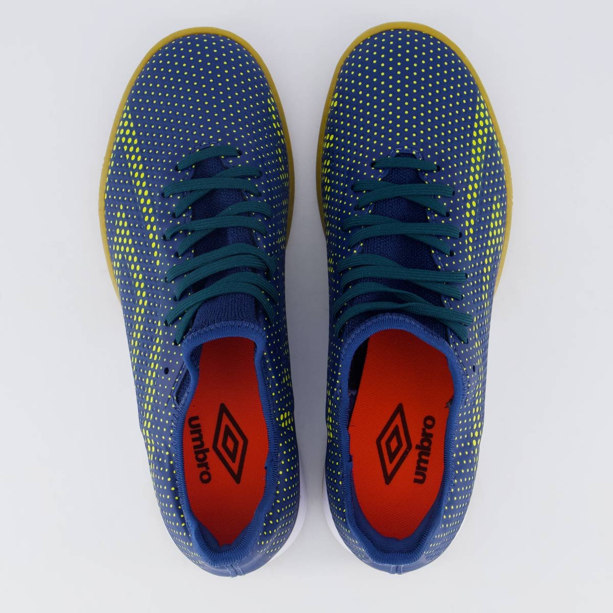 Chuteira Umbro Velocita LX Club Futsal Marinho e Amarela Azul Marinho 7